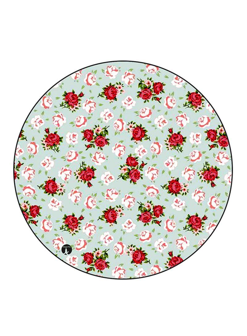 Flowers Printed Mouse Pad Multicolour