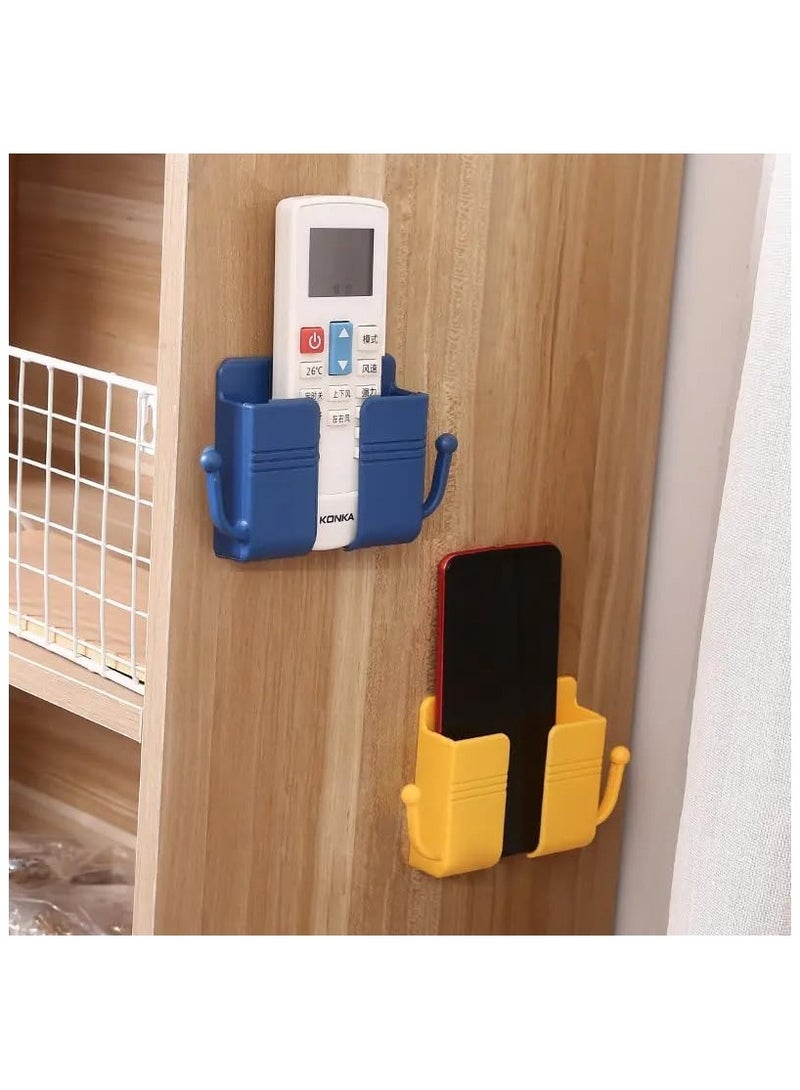 Popular Wall-mounted Punch-free Organizer Remote Control Case Mobile Phone Plug Charging Holder Rack Home Multifunction Stand - Image 2