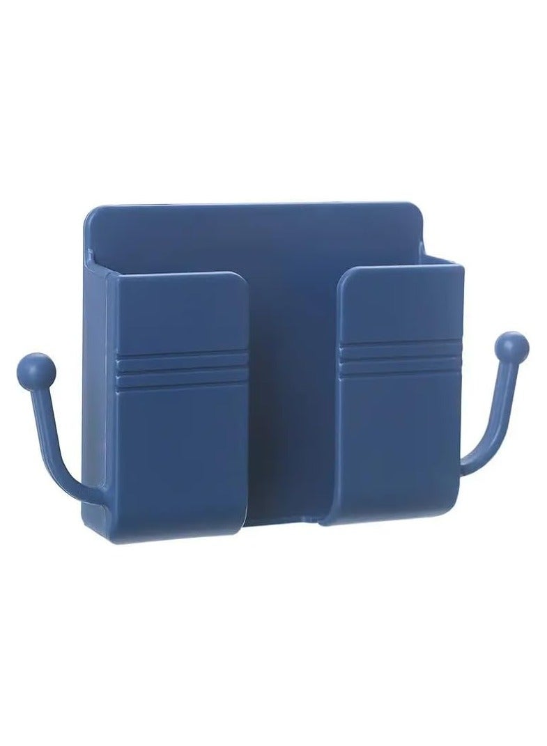 Popular Wall-mounted Punch-free Organizer Remote Control Case Mobile Phone Plug Charging Holder Rack Home Multifunction Stand - Image 1