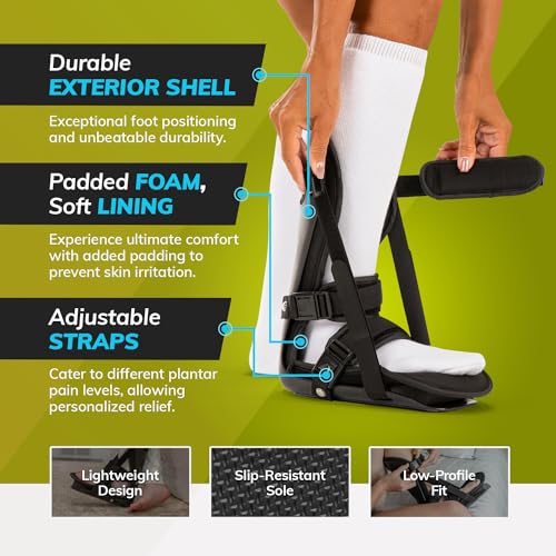 BraceAbility Sleeping Stretch Boot - Plantar Fasciitis Night Foot Splint Adjustable Achilles Tendonitis Brace for Fascia, Tendon and Calf Stretching, Heel and Bone Spur or Arch Pain Treatment (Small) - Image 3