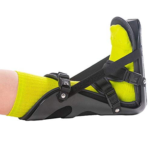 BraceAbility Sleeping Stretch Boot - Plantar Fasciitis Night Foot Splint Adjustable Achilles Tendonitis Brace for Fascia, Tendon and Calf Stretching, Heel and Bone Spur or Arch Pain Treatment (Small) - Image 1