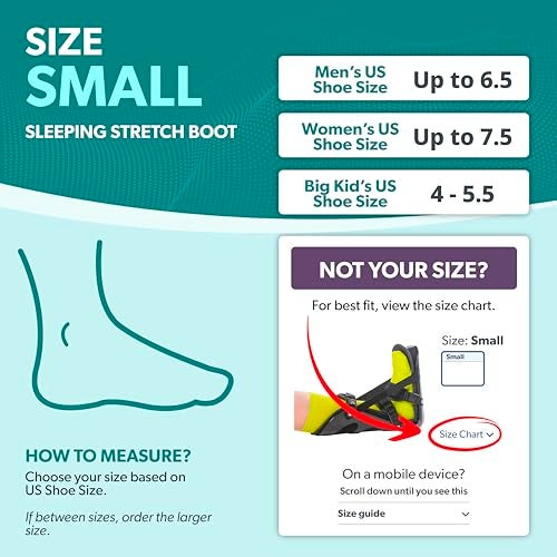 BraceAbility Sleeping Stretch Boot - Plantar Fasciitis Night Foot Splint Adjustable Achilles Tendonitis Brace for Fascia, Tendon and Calf Stretching, Heel and Bone Spur or Arch Pain Treatment (Small) - Image 2