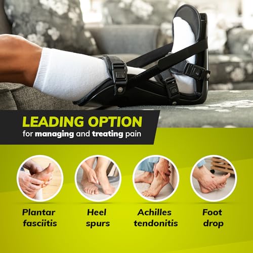 BraceAbility Sleeping Stretch Boot - Plantar Fasciitis Night Foot Splint Adjustable Achilles Tendonitis Brace for Fascia, Tendon and Calf Stretching, Heel and Bone Spur or Arch Pain Treatment (Small) - Image 5