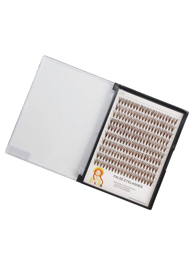 Dedila Grafting 20Roots Brown Color Makeup Cluster Eyelashes Thickness 0.07Mm D Curl Individula False Eyelashes Dramatic 3D Volume Eye Lashes Extensions 1020Mm To Choose (11Mm)  - Image 5