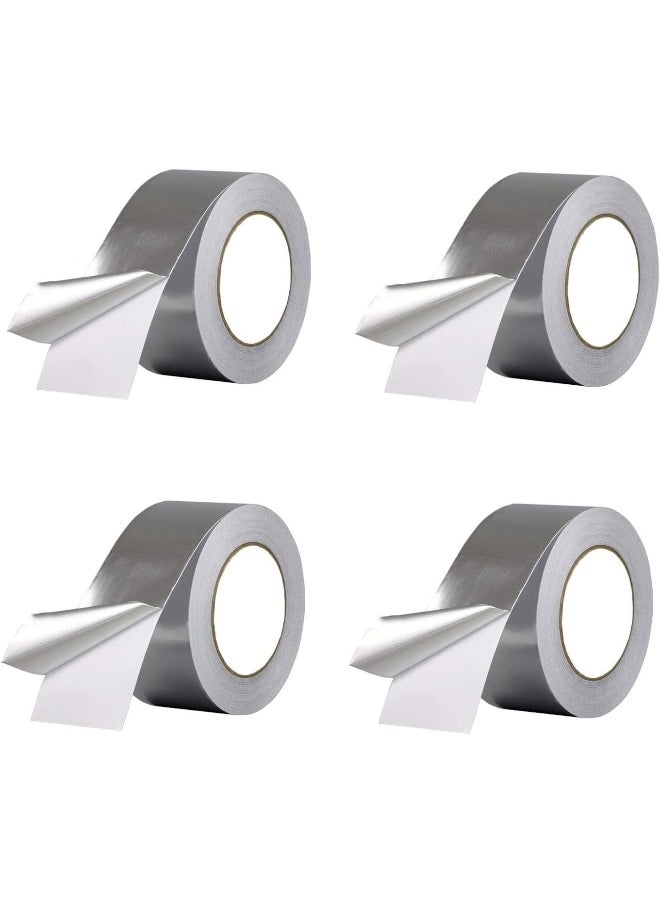 Biella Aluminium Foil Adhesive Tape - Seal, Insulate, And Protect With Ease! Ideal For Roof Leaks, Surface Cracks, Window Gaps, Pipes, Boats Sealing, And More (3Inch, 4Pcs)  - Image 1