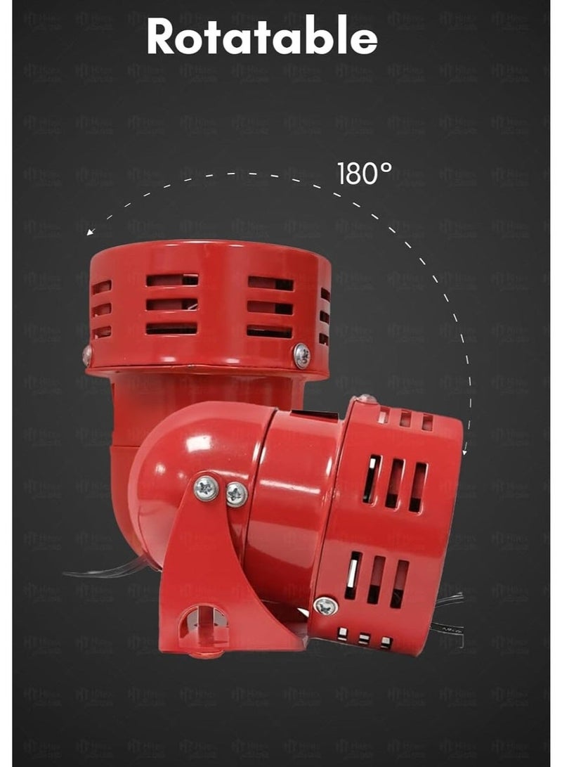 Giffex Mini Motor Siren – Loud Alarm Horn for Boats, Emergency Vehicles, Burglar Systems, Factories, Schools, and Public Buildings (AC 220V) - Image 5