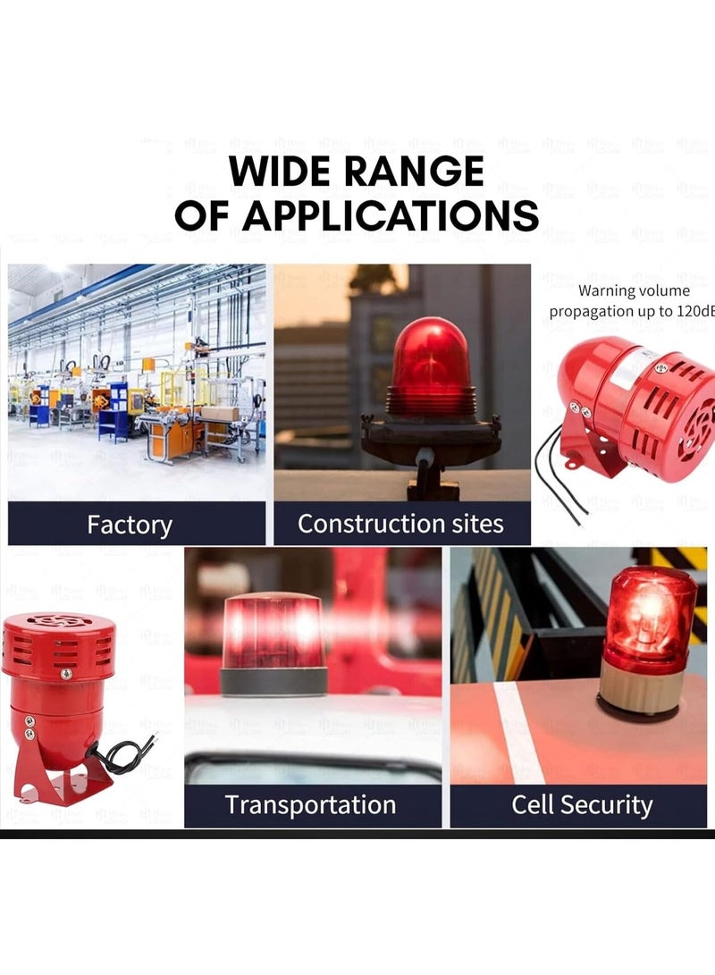 Giffex Mini Motor Siren – Loud Alarm Horn for Boats, Emergency Vehicles, Burglar Systems, Factories, Schools, and Public Buildings (AC 220V) - Image 4
