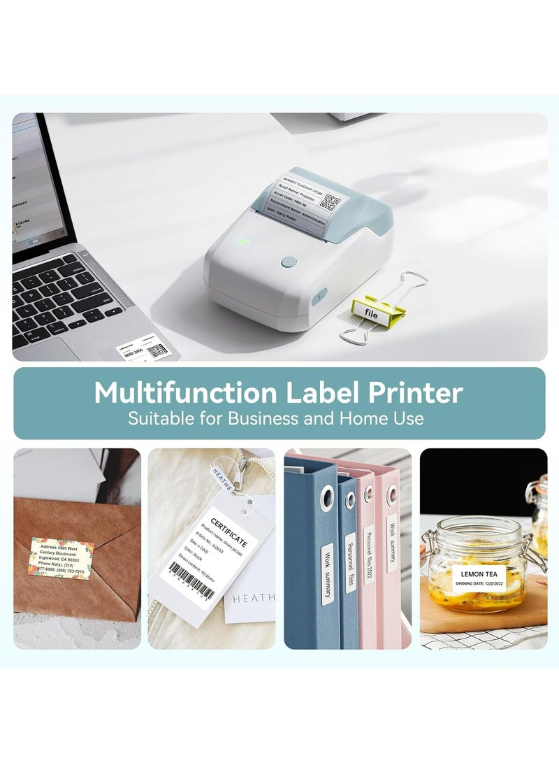 نيمبوت ماكينة صنع الملصقات الحرارية المحمولة B1- مع التعريف التلقائي، طابعة ملصقات محمولة بتقنية البلوتوث مقاس 2 بوصة للمكتب والمنزل والأعمال (أزرق سماوي) - Image 5