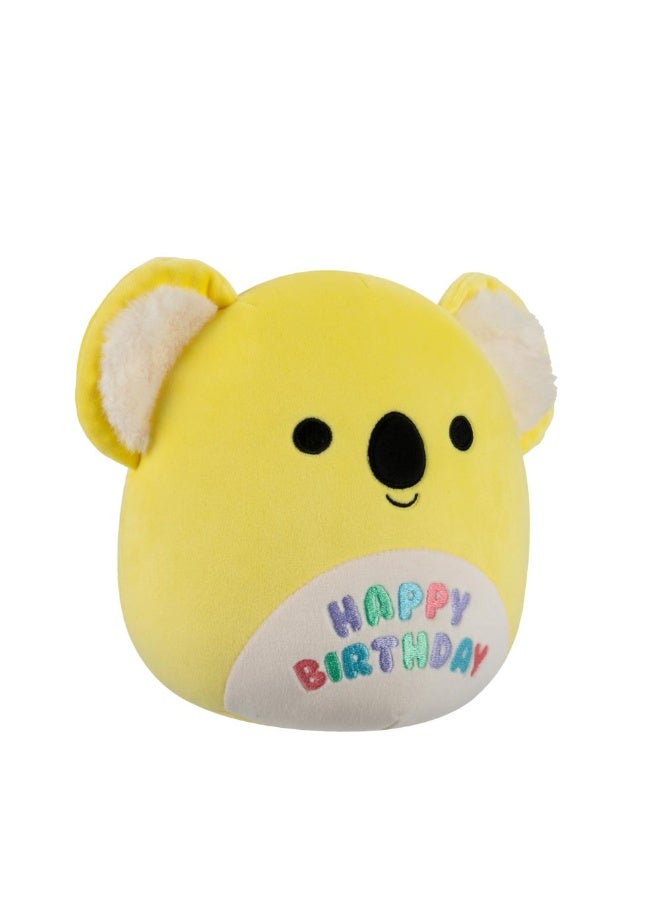 Squishmallows SQCR - Little Plush (7.5 Inch Squishmallows) (Donny - Yellow Koala W/"Happy Birthday" on Belly) - Image 5