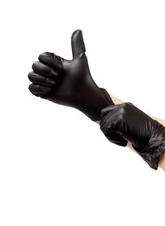Gesalife Pack of 3 Powder Free Disposable Vinyl Black Gloves 100 Pcs  - Image 3