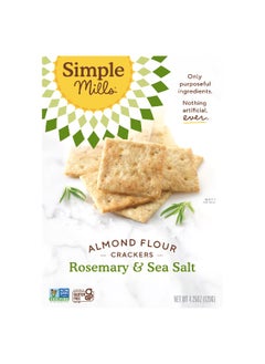 Simple Mills Simple Mills, Almond Flour Crackers, Rosemary & Sea Salt, 4.25 oz (120 g)  - Image 1
