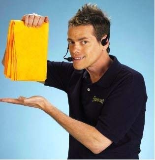 ShamWow شام واو الأصلي منشفة شامي متعددة الاستخدامات فائقة الامتصاص - تحمل 10 أضعاف وزنها من السوائل - قابلة للغسل في الغسالة - لن تخدش (4 عبوات، برتقالي) - Image 2