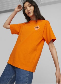 DOWNTOWN Womens Relaxed Graphic T-Shirt
