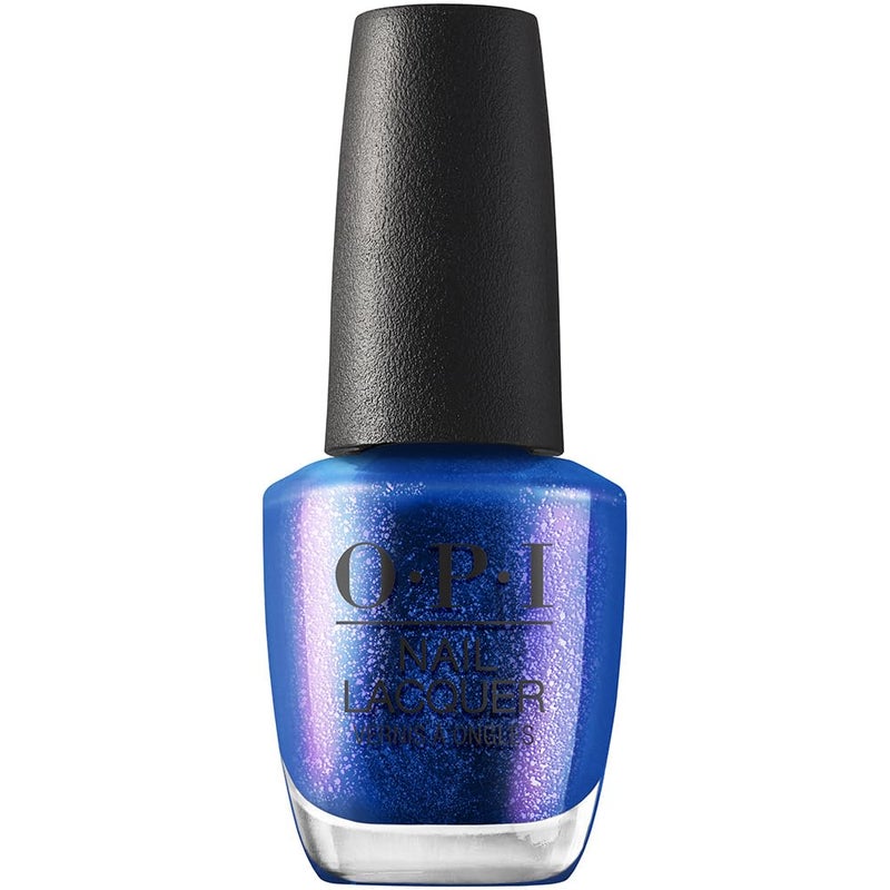 OPI Nail Lacquer Scorpio Seduction | Opaque Dark Blue Shimmer Chip Resistant Nail Polish | Big Zodiac Energy Collection - Image 1