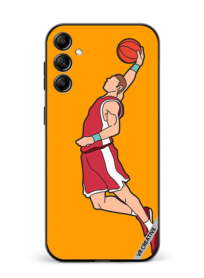 VR CREATIVE Protective Case Cover For Samsung Galaxy A34 Basketball Player Dunking Design Multicolour - Image 1