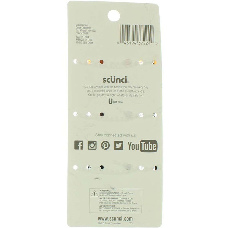 Scunci Effortless Beauty Jaw Hair Clips 3 ea (Pack of 4) - Image 3