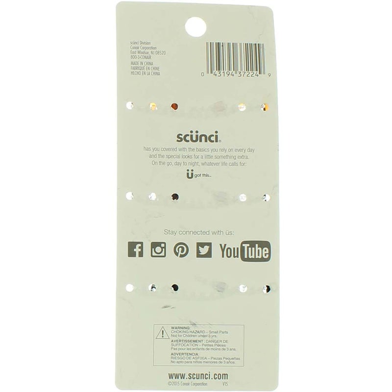 Scunci Effortless Beauty Jaw Hair Clips 3 ea (Pack of 4) - Image 5