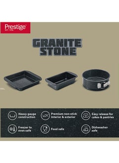 Prestige Prestige Granite 3Pcs Bakeware Set (23Cm Sq Cake Tin & 23Cm Loaf Tin / 18Cm Springform Cake Tin)  - Image 2
