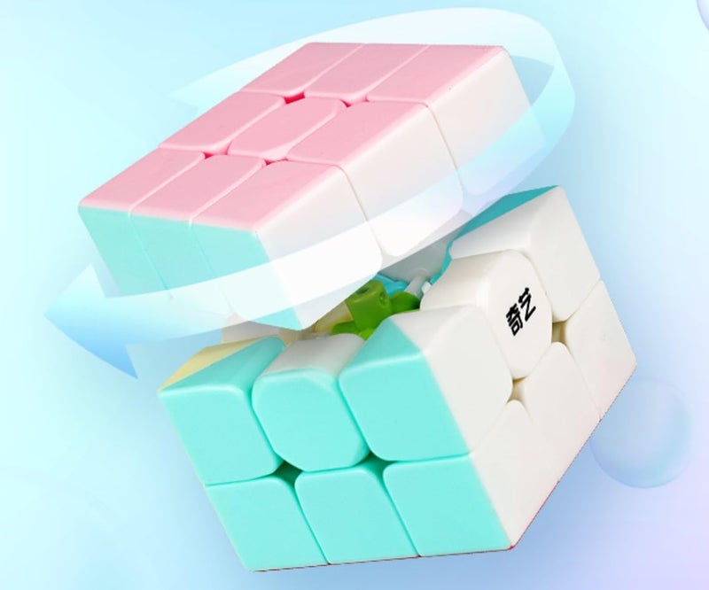 INTEGEAR Full Size 56mm Magic Speed Cube Pastel Colors with Stand Stickerless 3x3 Easy Turning and Smooth Play Durable Puzzle Cube Toy for Kids and Adults - Image 2