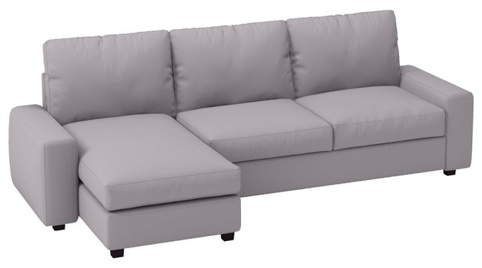 THE DURABLE POLYESTER KIVIK LOVESEAT WITH CHAISE SOFA COVER WIDTH IS 1102 NOT 125 COMPATIBLE FOR IKEA KIVIK SECTIONAL CORNER SLIPCOVER LIGHTER GRAY