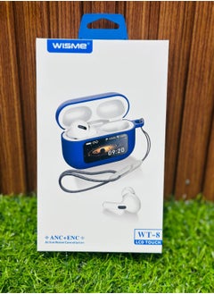 WISME WT-8 Wireless Headset by Wisme – Smart Display Case, Dual Earbud Battery Indicator, and Crystal-Clear Sound  - Image 2