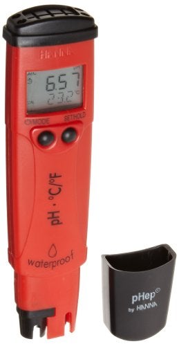 Hanna Instruments HI98128 pHep 5pH/Temperature Tester, 6-25/64" Length x 1-19/32" Width x 1" Height - Image 2