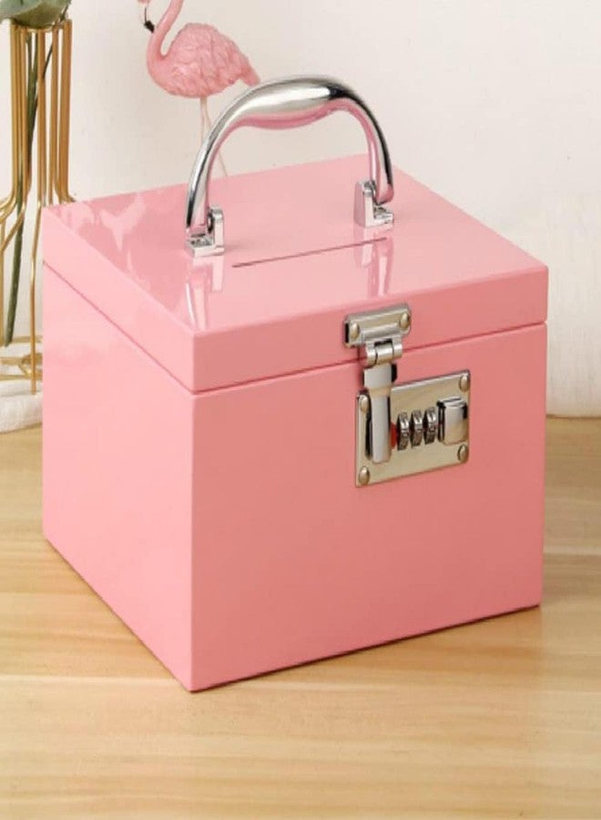 Crobat Stainless Steel Children's Piggy Bank for Girls Can Save and Desirable Household Piggy Bank with Password Lock Internet Popular Cash Storage Box - Image 1