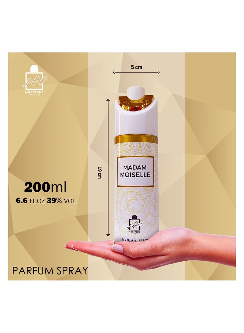 Milestone Madam Moiselle For women Perfumed Spray 200ml - Image 4