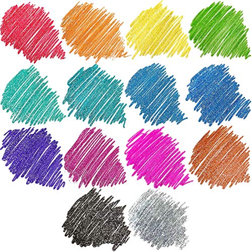 ARTEZA Glitter Gel Pens, Set of 14 – Colored Ink Markers with Triangular Grip, 0.8–1.0 mm Tip for Adult Coloring, Drawing & Decorative Writing - Image 3