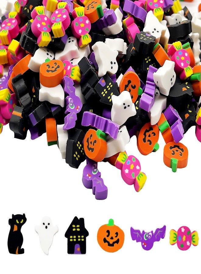 ZAKVOOR 300 Pieces Halloween Mini Erasers, Assortment Novelty Pencil Erasers Bulk for Students Home School Work Classroom Rewards Prizes Gift - Image 1