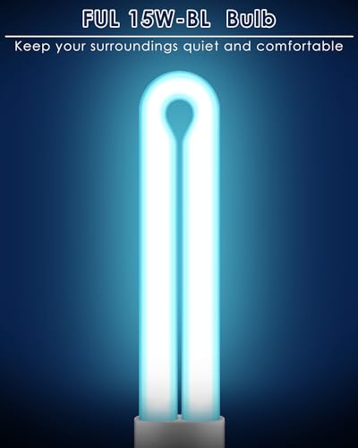 PACETAP 2 Pack Replacement Bulbs FUL15W BL with 4 Pin Base, U Shaped Lamp Tube Compatible for Flowtron BK-15D, for Stinger FP15, for TZ15, for BB-15WHT, Indoor Outdoor 15W U Shape Light Bulbs for T6 T8 T9 - Image 5