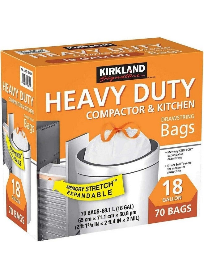 Kirkland Kirkland Signature Compactor Kitchen Trash Bag with Gripping Drawstring Secure Full Size  - Image 1