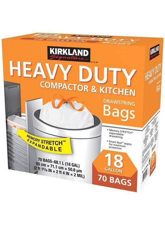 Kirkland Kirkland Signature Compactor Kitchen Trash Bag with Gripping Drawstring Secure Full Size  - Image 4