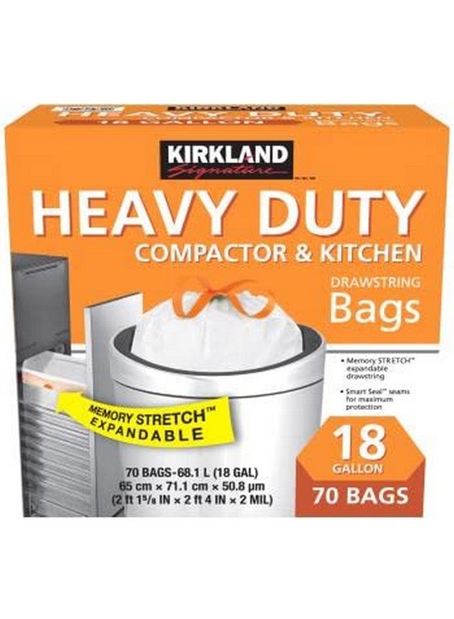 Kirkland Kirkland Signature Compactor Kitchen Trash Bag with Gripping Drawstring Secure Full Size  - Image 3