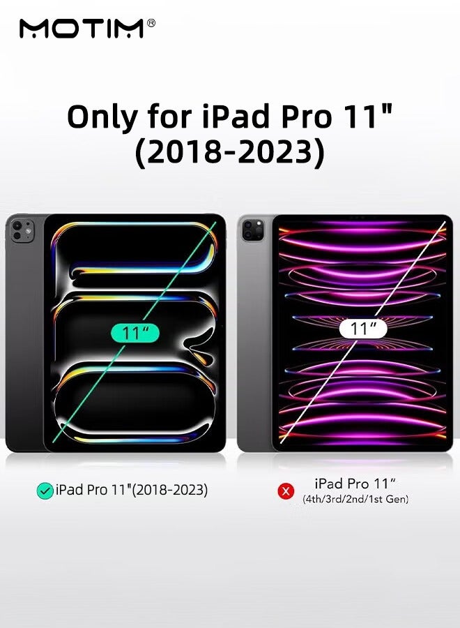 Motim iPad Pro 11 Inch Screen Protector with Easy Installation Frame, (2018-2023), 9H Ultra HD Tempered Glass Film, Scratch Resistant, Bubble Free, Easy to Install - Image 2