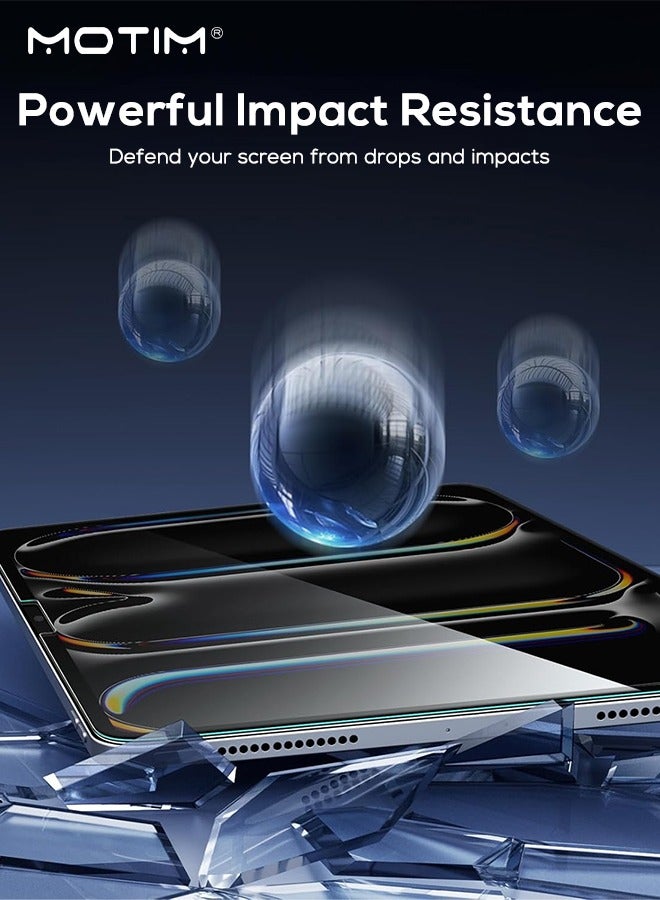Motim iPad Pro 11 Inch Screen Protector with Easy Installation Frame, (2018-2023), 9H Ultra HD Tempered Glass Film, Scratch Resistant, Bubble Free, Easy to Install - Image 4