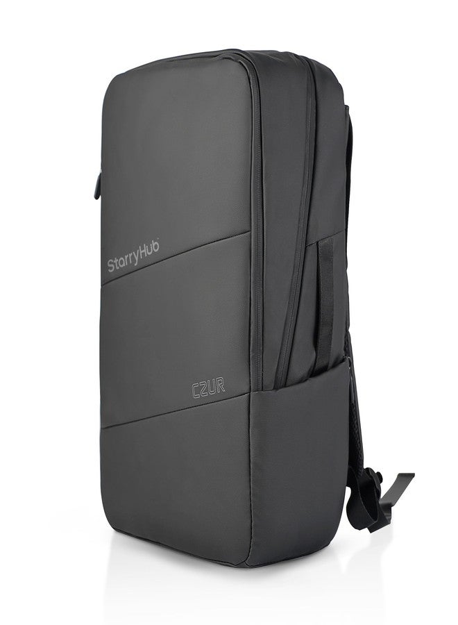 CZUR Business Travel Backpack for Men, Black Water Resistant Laptop Backpack, High Capacity Work Backpack Fits 17.3 Inch Laptop - Image 1