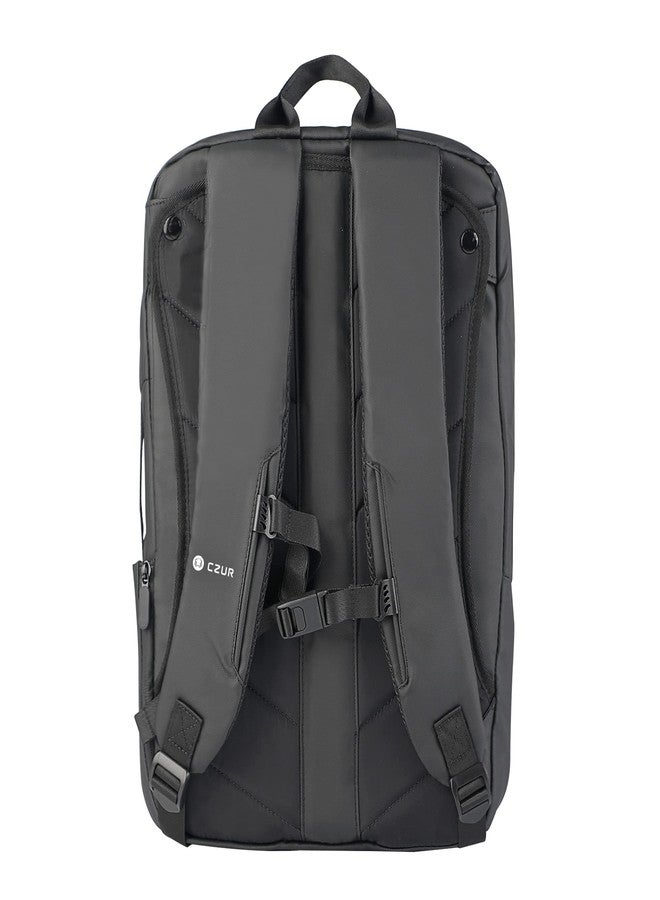 CZUR Business Travel Backpack for Men, Black Water Resistant Laptop Backpack, High Capacity Work Backpack Fits 17.3 Inch Laptop - Image 3