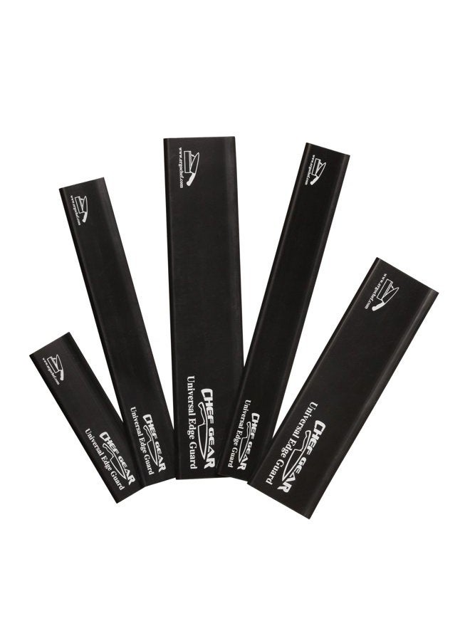 Ergo Chef 5 Piece Universal Knife Edge Guard Set Black - Image 1