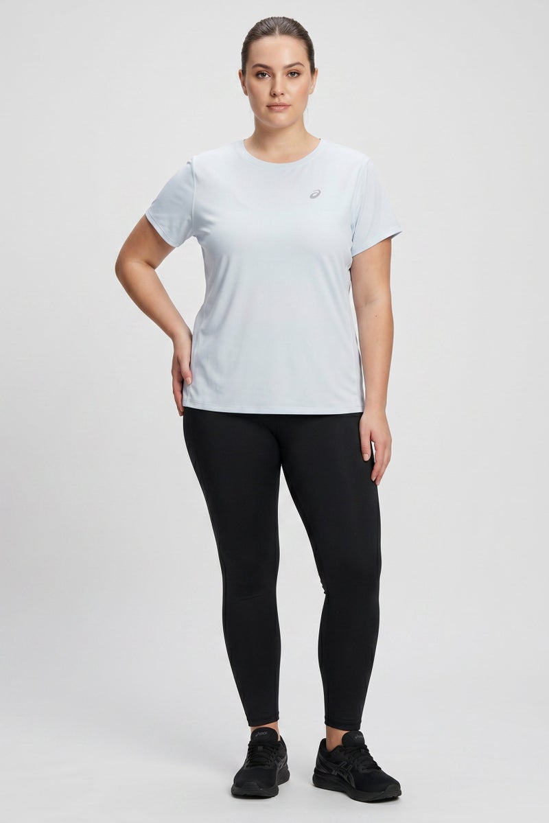 asics Women Regular Fit Short Sleeve Training T-Shirt, Sky Blue - Image 5
