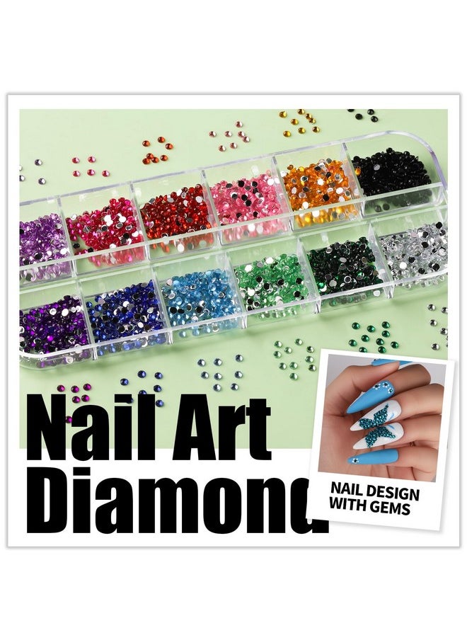 Teenitor - Teenitor Nail Art Brushes Nail Art Tools, Nail Brushes for Nail Art Kit with Nail Stickers, Nail Design Kit Nail Design Brushes Nail Gems, Dotting Tools Nail Art Stickers Nail Glitter Nail Accessories - Image 1