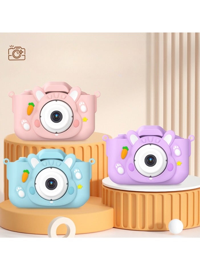 AROAQ Children's Camera Toy, HD 1080p Shockproof Children Video Camera, Anti-fall Portable Camera Toy, Multiple Functions Digital Camera For Girls Boys,(Pink-Fat Cat-HD Dual Lens (No Memory Card)) - Image 4