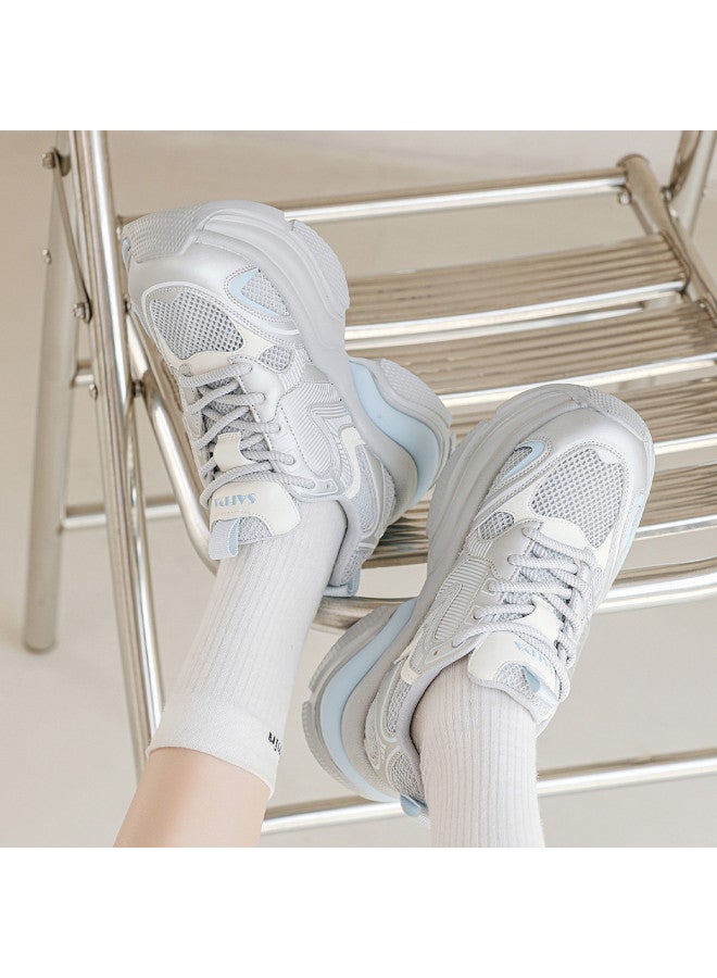 SAFIYA Saturday's Dad Shoes For Women, All-match Mesh Breathable Fashion Trend Chunky Platform Height-increasing Casual Sneakers - Image 3