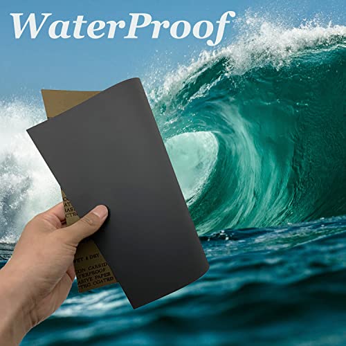 AutKerige 800 Grit Wet Dry Sandpaper, 9 x 11 Inch Sanding Sheets, 15PCS Premium Silicon Carbide Sand Paper for Wood Metal Ceramic or Auto Polishing and Scratches Removing - Image 5