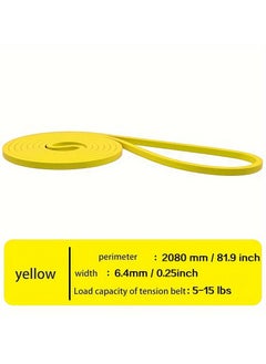 Cuken 5-15 Lbs Resistance Band Pull up Assist Band Heavy Duty Powerlifting Exercise Stretch Bands for Powerlifting, Muscle Toning, Yoga, Stretch Mobility (Yellow)  - Image 2