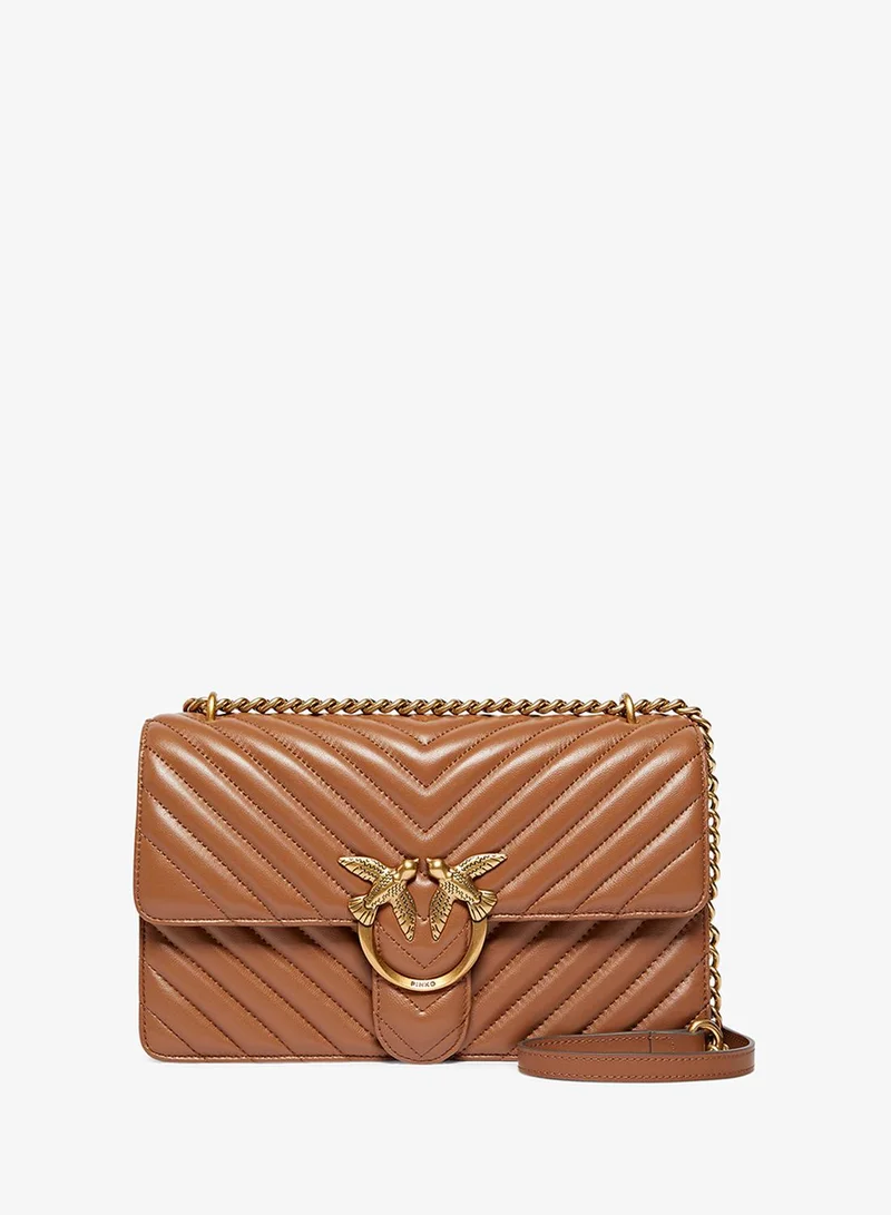 PINKO Medium Love Bag One Chevron