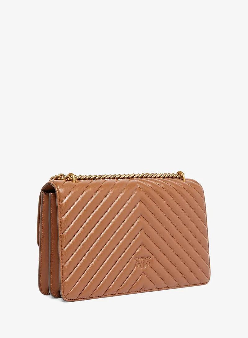 PINKO Medium Love Bag One Chevron