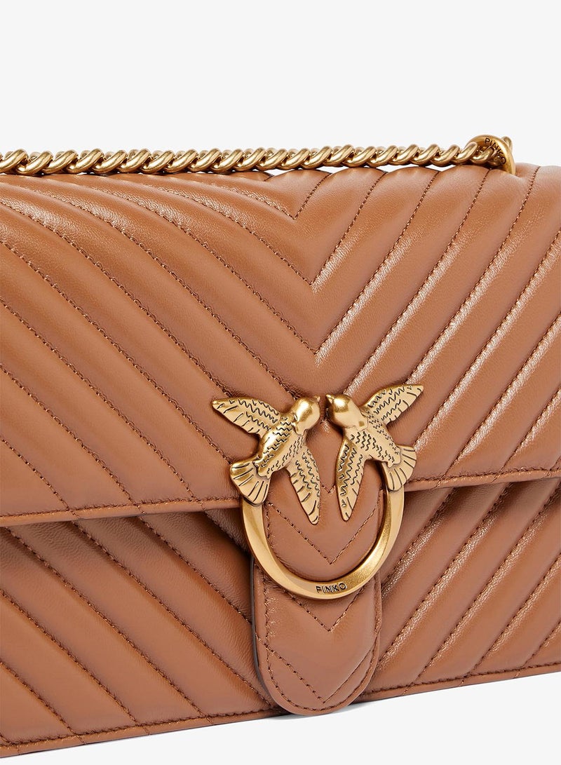 PINKO Medium Love Bag One Chevron - Image 4