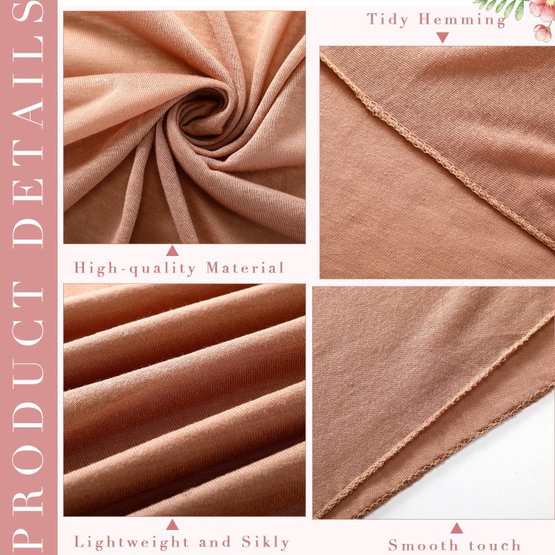 Bunnycool 6 Pack Hijab Scarves for Women Muslim Head Wraps Jersey Hijab Soft Long Scarf Wrap for Muslim Cotton Shawl(Plain Colors) - Image 3