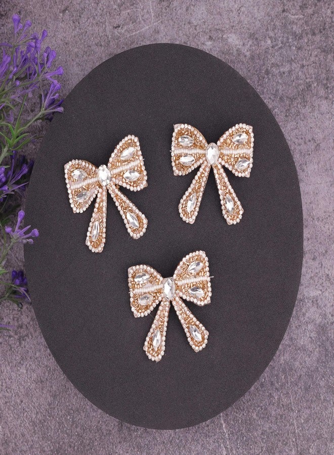 Cart Log CartLog Bow Hair Clips for Girls & Women - Trendy Hair Bows, Aesthetic Hair Accessories, Cute Alligator Clip Bows for Thick & Thin Hair (Design 2) - Image 2